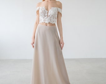 Veronica - Removable underskirt / lining, Wedding dress lining skirt, Ivory lining, Champagne lining, Black lining, RO24019