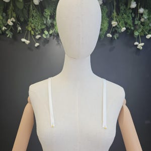 Spaghetti Satin Straps, Thin Satin Strap (1 cm) - Siena