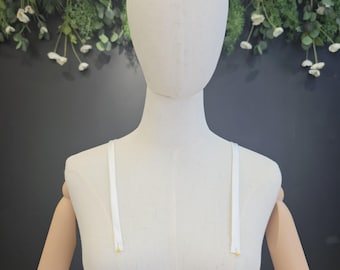 Spaghetti Satin Straps, Thin Satin Strap (1 cm) - Siena
