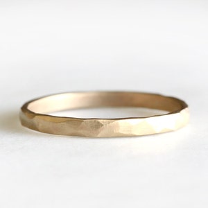 rustic carved band, 14k gold ring, wedding band, everyday ring, solid recycled 18k gold, wedding ring image 5