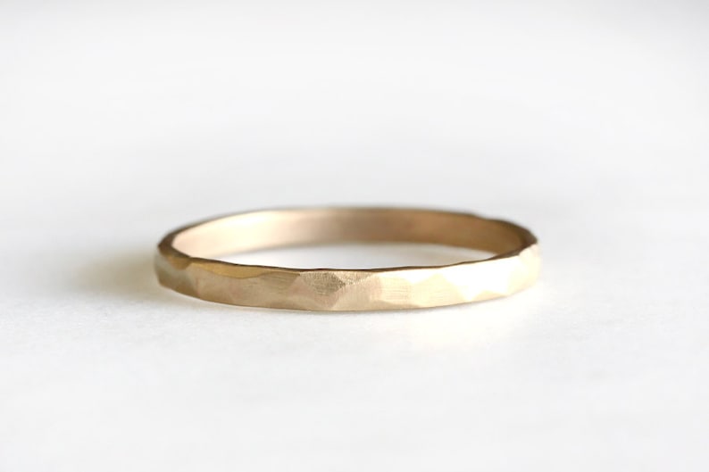 rustic carved band, 14k gold ring, wedding band, everyday ring, solid recycled 18k gold, wedding ring image 5