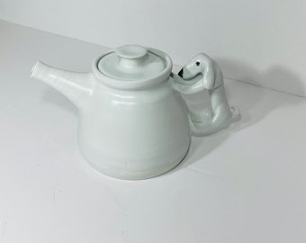 Tea Pot with Dog Handle and Flat Bottom (small)