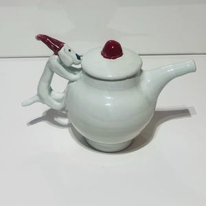 Teapot Small Size with Dog handle (red cap)