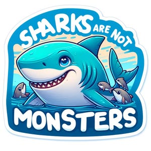 Shark sticker sticker