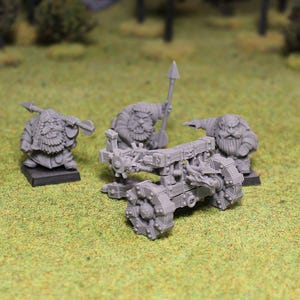 Dwarf Bolt Launcher, Fantasy Skirmish Miniatures by MoM Miniatures, perfect for Fantasy Wargames and RPGs