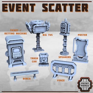 Event Scatter Pack - Sci-Fi Event Terrain -  Sci-Fi Grimdark Civilians by Print Minis
