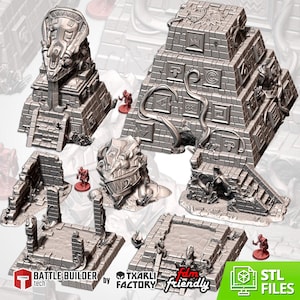 THE LOST CITY Modular Wargaming Ancient World Terrain by Txarli Factory for Tabletop Wargames