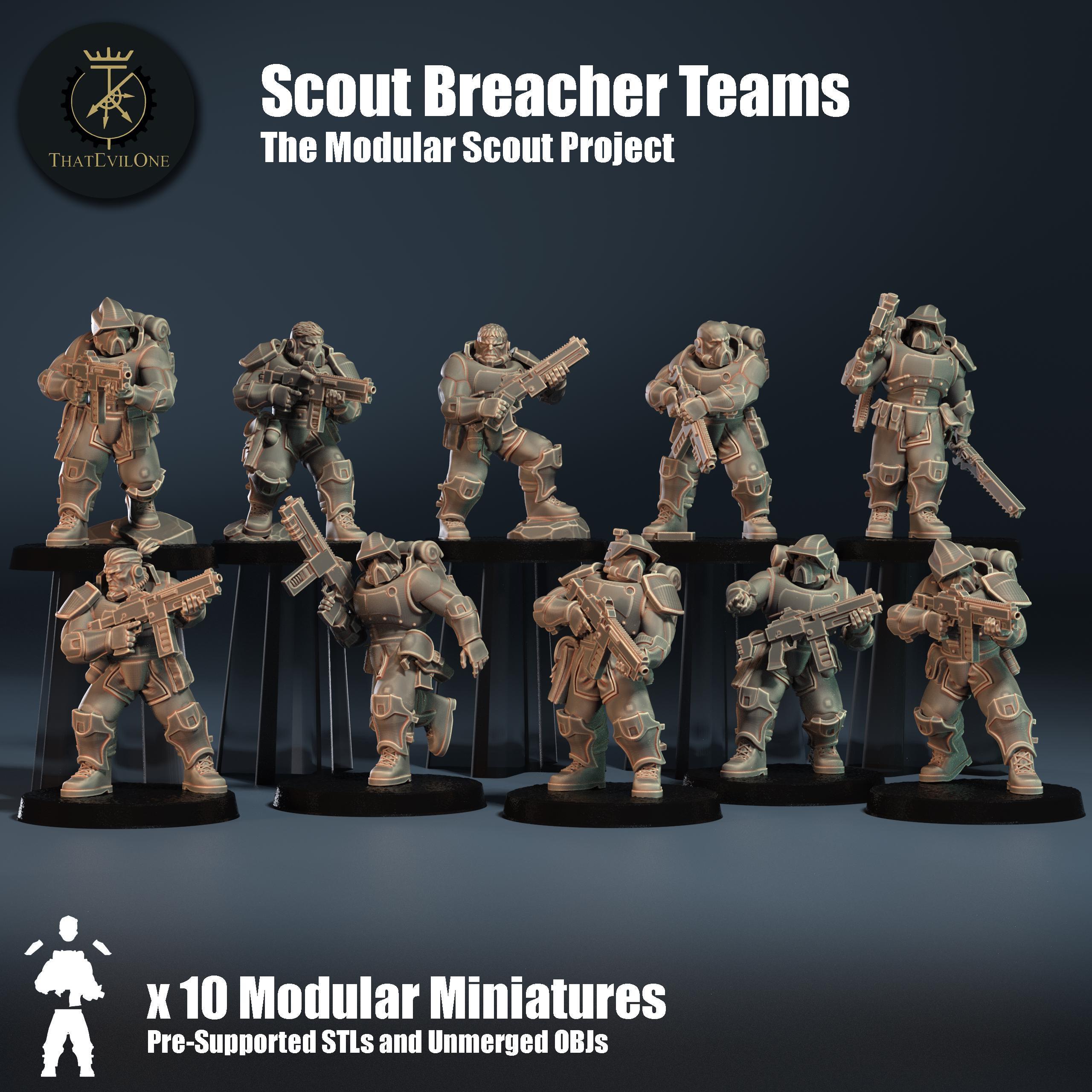 Modular Scout Breachers, guerrieri modulari di fantascienza di ThatEvilOne