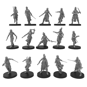 Sirenas élficas, guerreros de ciencia ficción monopose de ThatEvilOne, proxy elfo espacial de Grimdark