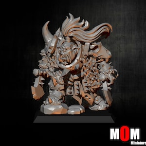 Orc Warboss, Fantasy Skirmish Miniatures by MoM Miniatures, perfect for Fantasy Wargames and RPGs