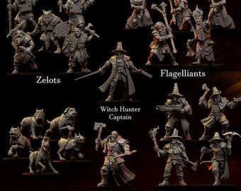 Banda di cacciatori di streghe di Punga Miniatures - Miniatura stampata in 3D in scala da wargame