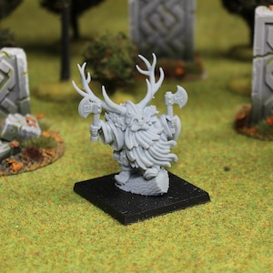 Forest Dwarf Lord, Fantasy Skirmish Miniatures by MoM Miniatures, perfect for Fantasy Wargames and RPGs