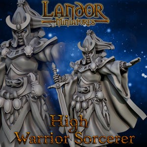 Stregone della spada degli Alti Elfi, miniature modulari degli Alti Elfi di Landor Miniatures! Alti Elfi per i wargame fantasy