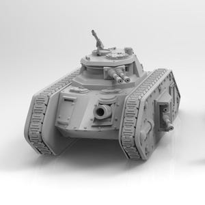 Lunar Auxilia Highwaymen Tank Modular Sci-Fi Vehicle by ThatEvilOne, Sci-fi Wargames Proxy, Imperial heretic Auxillia Super Heavy Tank