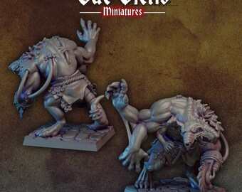 Miniature Rat’bougri Mage + Carte – Orcquest Warpath – Monolith – Jeu De Rôle – Figurine Occasion