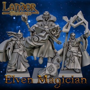 Maghi degli Alti Elfi, miniature modulari degli Alti Elfi di Landor Miniatures! Alti Elfi per i Wargame Fantasy