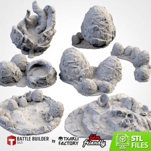 Modulares ALIEN EIER Txarli Fabrik Infiziertes Tyranid Gebäude Gelände Stadtbild Set, Perfekt für Tabletop Wargames