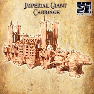 Giant Prison Cart - Tabletop Terrain - 28 MM, Tabletop 3D Printed Terrain by MiniatureLand, Perfect for Wargaming and RPGs