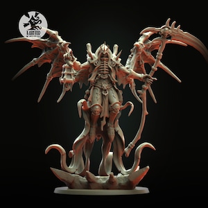 Bubonic Prince Lord, Chaotic Daemonic Monopose Miniatures Sculpted by Tainted Windmill for Wargames set in the Grimdark Future
