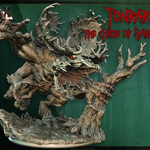 Tonrar&#39;Kuk, the Curse of Garmarok, Monstrous Wendigo Miniature for Tabletop Roleplaying games by Codex Universalis