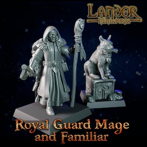 Königliche Garde Magier und Begleiter, Modulare Hochelfen-Miniaturen von Landor Miniatures! Hochelfen für Fantasy Kriegsspiele