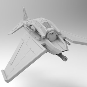 Lunar Auxilia Retaliator Strike Fighter , Modular Sci-Fi Vehicle by ThatEvilOne, Sci-fi Wargames Proxy, Imperial Auxilia Army
