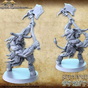 Minotaur Doomlord, Fantasy Miniatures by Magori Miniatures, perfect for Fantasy Wargames and RPGs
