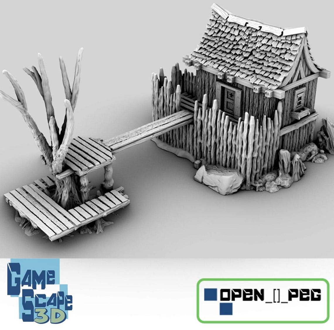 Swamp Outpost by Gamescape3d - 3D Printed Tabletop Terrain, Perfect for ...
