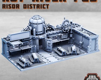 Rot River Pub - Risor District - Sci-Fi City Skirmish Wargaming Terrain by Print Minis