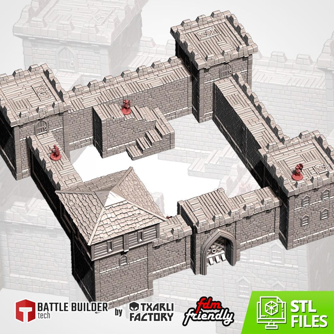 Modular Sci-fi Fortress Terrain, Txarli Factory, Tabletop Wargames - Etsy