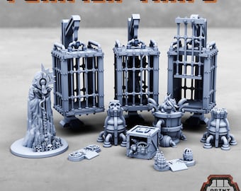 The Purifier Gang Traps -  Sci-Fi Grimdark City Skirmish Warfare Purifier Mercenaries by Print Minis