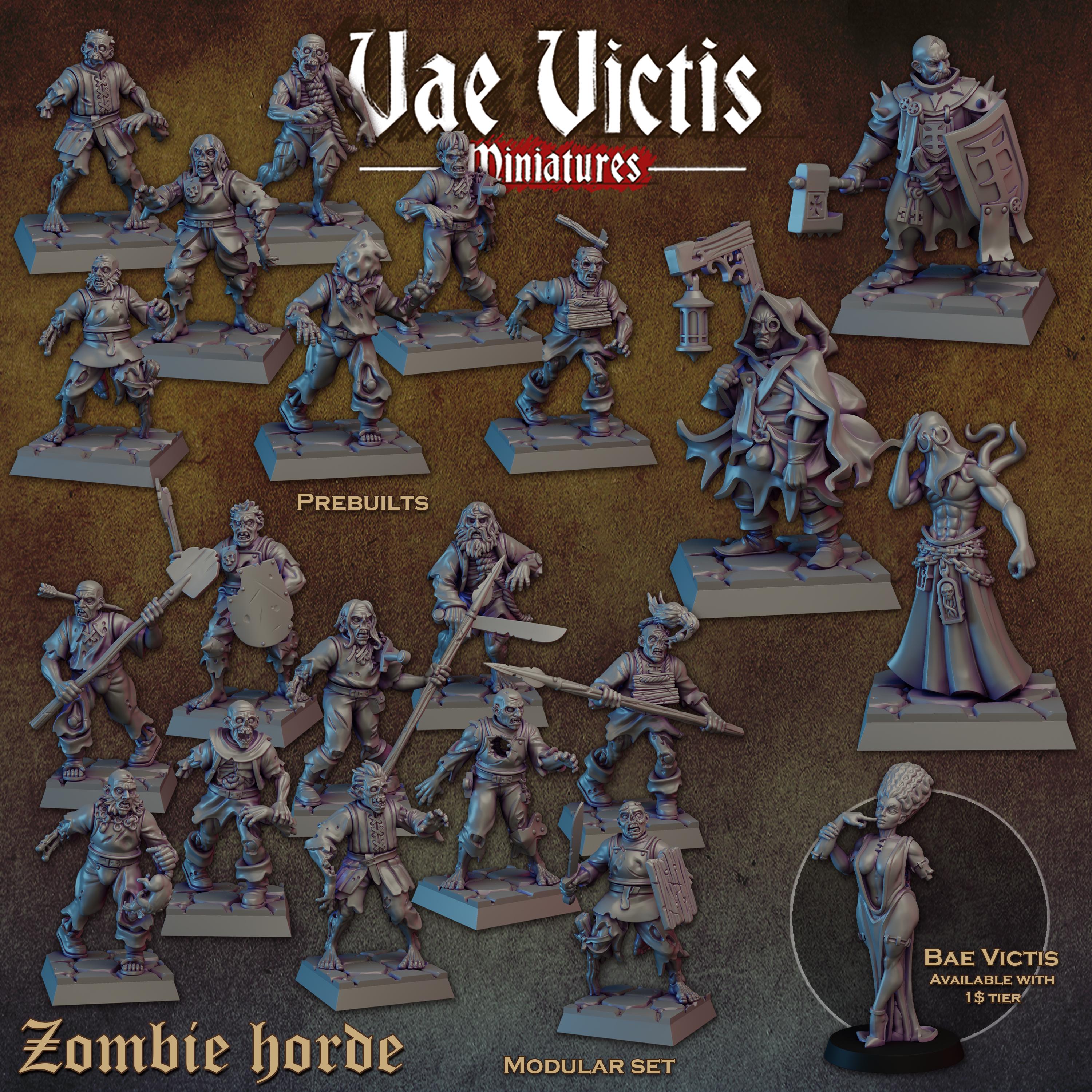 Zombie Horde Warband, Undead Henchmen and Undead Hunters,fantasy