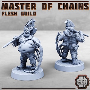 Master of Chains - Flesh Guild - Mercenari fantascientifici Grimdark di Print Minis