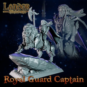 Royal Guard Captain, Modular High Elven miniatures by Landor Miniatures! High Elves for Fantasy Wargames