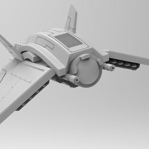 Lunar Auxilia Thunderer Fighter , Modular Sci-Fi Vehicle by ThatEvilOne, Sci-fi Wargames Proxy, Imperial Auxilia Army
