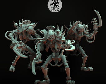 ウォーハンマー　ネクロン　リッチーガード5体セット塗装済み。ケース付き。 ウォーハンマー ネクロン リッチーガード5体セット塗装済み。ケース