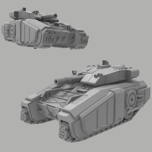 Heck Ghost Enforcer MBT, Modular Sci-Fi Vehicle by ThatEvilOne, Sci-Fi Wargames Proxy, Imperial Auxilia  Super Heavy Tank