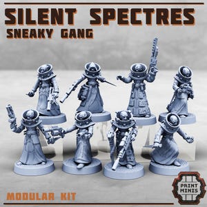 The Silent Specters - eine hinterhältige Gang - Silent Specters Gang - Sci-Fi Grimdark Mercenaries von Print Minis