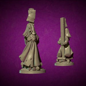 Tied Witch, Fantasy Skirmish Miniatures by MoM Miniatures, perfect for Fantasy Wargames and RPGs