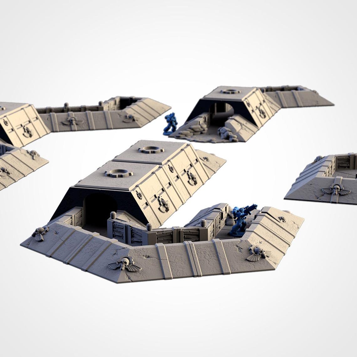 Set De 7 Aviones Orcos Estrellados Para Wargames 28mm – Escenografía Sci-Fi Futurista En PLA, Ideal Para Cobertura Y Decoración De Mesas De Juego