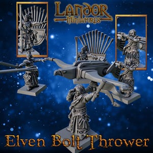 Lanciatore di fulmini elfico, miniature modulari degli Alti Elfi di Landor Miniatures! Alti Elfi per Wargame Fantasy