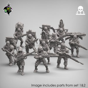 Modular Mercenary Sci-Fi Feudal House Proxy, miniatury sci-fi od Reptilian Overlords, idealne do gier wojennych sci-fi