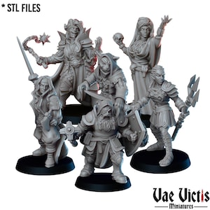 The Adventuring party, Adventurers and Mercenaries by Vae Victis, perfect for Fantasy Wargames and Tabletop RPGs