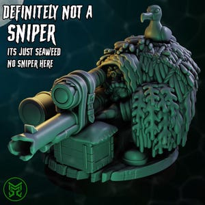 Pirate Commandos - Sniper, Space-Faring Orkish Menace Sculpted by Mekka Miniatures, Grimdark Compatible, Scaled for Sci-Fi Wargames
