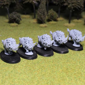 Beastly Pigs, Fantasy Skirmish Miniatures by MoM Miniatures, perfect for Fantasy Wargames and RPGs