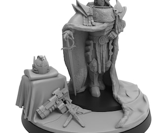 Perfect Sons Legion Master &quot;The Illuminator&quot; Display, monopose Sci-Fi Character Model by ThatEvilOne, Sci-Fi Wargames Proxy Character