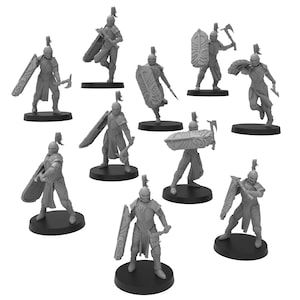 Huscarls compañeros elfos, guerreros de ciencia ficción monopose de ThatEvilOne, elfos espaciales de Grimdark