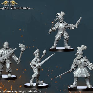 Marienburg Warband, Fantasy Skirmish Miniatures by Magori Miniatures, perfect for Fantasy Wargames and RPGs