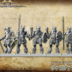 Goatling Herd, Fantasy Miniatures by Magori Miniatures, perfect for Fantasy Wargames and RPGs