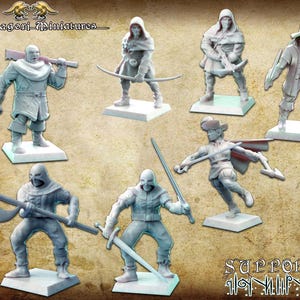 Hochland Bandits, Fantasy Skirmish Miniatures by Magori Miniatures, perfect for Fantasy Wargames and RPGs